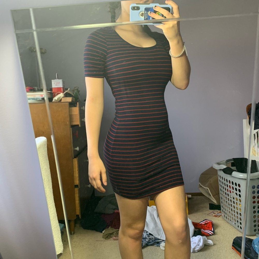 🌸🌸Navy/Red Striped Dress🌸🌸